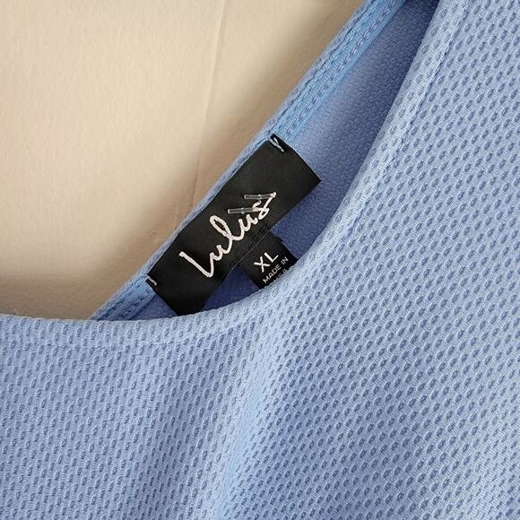 Lulus Home Before Daylight Periwinkle Mini Skater Dress - Picture 4 of 6